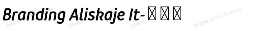 Branding Aliskaje It字体转换